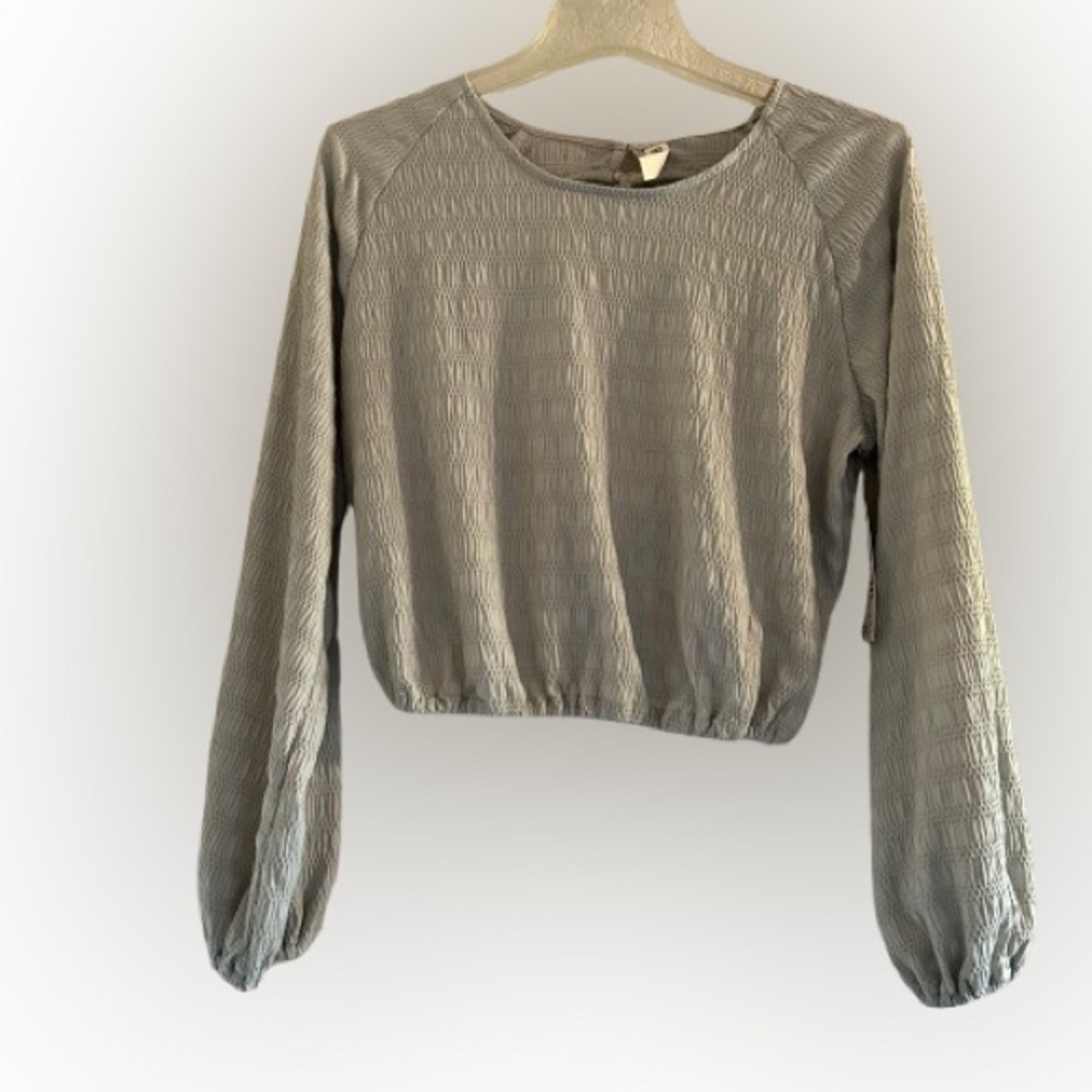Rewash Light Green Crop Blouse NWT Size M 💚